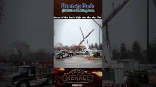 Iron Menace B&M Dive Coaster Construction Update December 7, 2023 #shorts