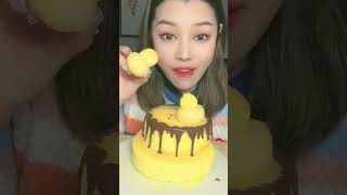 ASMR ice cake eating #shorts