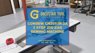 Product Showcase - Consew CN2053R-2A 3 Step Zig-Zag Sewing Machine - Goldstartool.com - 800-868-4419