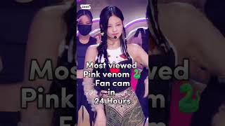 Most Viewed Pink Venom Fancam Inkigayo in 24 hours #shorts #kpop #blackpink