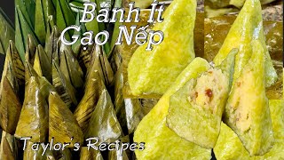 Bánh Ít Kiểu Mới Bằng Gạo Nếp Và Bột Năng Màu Đẹp Và Ngon Ơi Là Ngon - Glutinous Steamed Cake