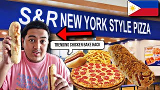 Americans First Time Trying S&R Pizza! | The Costco Of The Philippines 🇵🇭