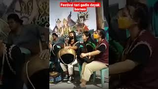 Aksi Memukau pestas tari gadis dayak #short #shorts #shortsvideo #shortvideo #shortsfeed