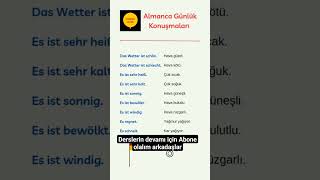 Almanca a1-a2 günlük konuşma (part 8)