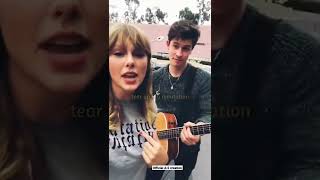 Shawn Mendes and Taylor Swift sing "There's Nothing Holdin' Me Back"