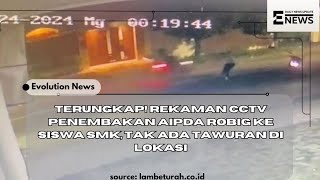 terungkap rekaman cctv penembakan Aipda Robig ke siswa SMK, tak ada tawuran di lokasi