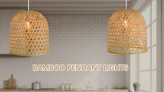 Bamboo Pendant Lights DIY | Simple bamboo chandelier | XINSANXING