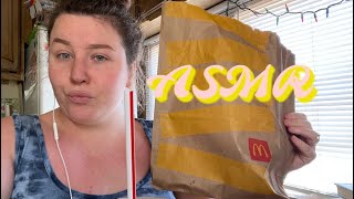 ASMR | McDonald’s Mukbang ~ Whisper Rambling .