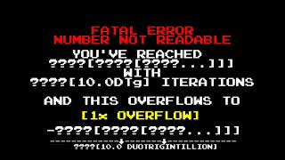 FATAL ERROR: NUMBER NOT READABLE