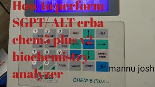 SGPT / ALT test  / procedure /automatic biochemistry analyzer/ALT/ SGPT / alanine aminotransferase