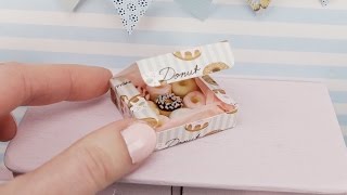 Unboxing miniature donuts