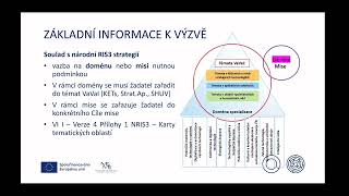 Seminář pro žadatele výzvy Výzkumné infrastruktury I