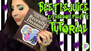 Hot Topic Beetlejuice Eyeshadow Palette Tutorial