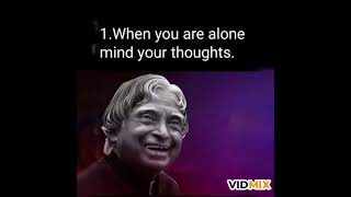 6 important guidelines in life/wonderful quotes by abdul kalam sir.