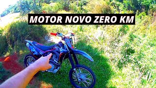 1 VOLTA COM A CRF 230 COMEÇANDO A AMACIAR O MOTOR DELA...