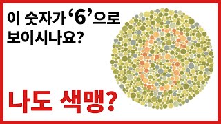 시력테스트 ! 나도 색맹? 어떤 숫자가 보이나요? 전재준 색약 테스트 !