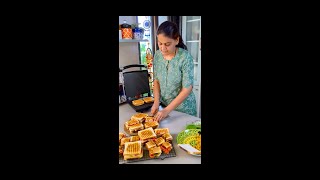 Paneer Tikka Veg Grilled Sandwich | Street Food Recipe