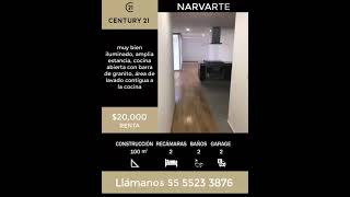 Departamento en renta en Dr. Vertiz, Colonia Narvarte