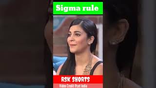 Shruti hassan reply sigma rule #sigmarule