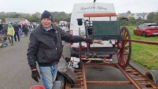 Dominic O Connor selling a trap at Tralee car boot sale on Sunday morning 2024.