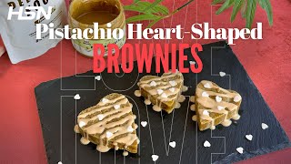 Valentine's Day Recipe | Pistachio Heart-Shaped Brownies 🤤