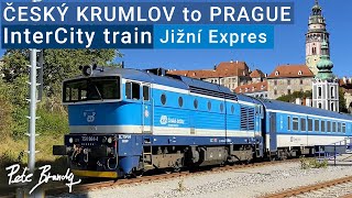 TRIP REPORT | Jizni Expres InterCity train | Český Krumlov to Prague | ČD | 1st class