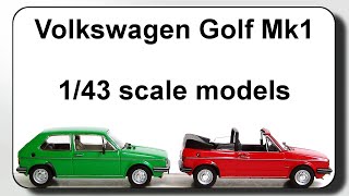 VW Golf Mk1 models in 1/43