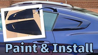 How to Paint and Install Mustang Quarter Window Scoops. (S550 - 2015+)