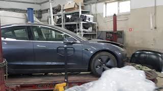 Как в USA ремонтируют Tesla model 3