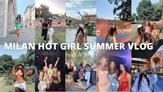 Milan HOT GIRL SUMMER Holiday Vlog - Polifonic Music Festival, Design Week, Nights Out, Spa & more!