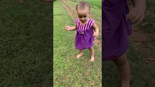 সারাহ প্রথম বার ঘাসে পা রাখলো🥹 #song #cutebaby #viralvideo #love #youtubeshorts #bangladesh