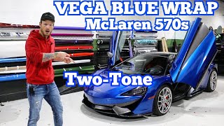 VEGA BLUE Wrapped McLaren 570S  - Full Walkaround Inside & Outside