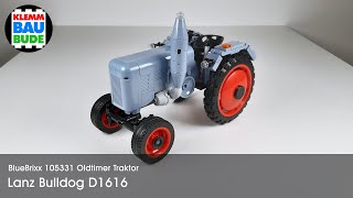 BlueBrixx 105331 – Oldtimer Traktor – Lanz Bulldog D1616 –modifiziert von „Linse“