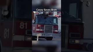 Casey jumps out to save Brett - Chicago Fire #shorts #viral #chicagofire