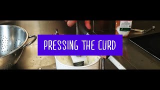 09 - Basic Steps of Hard Curd Cheese Making - Pressing The Curd