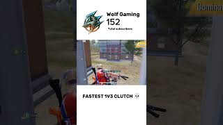 Fastest 1v3 clutch in BGMI/PUBG history 💀