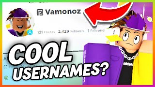 How to THINK of a GOOD ROBLOX NAME! (Finding a ROBLOX username Tips and Tricks!)