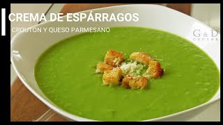 CREMA DE ESPÁRRAGOS - CREAM OF ASPARAGUS SOUP