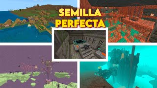 🔥La SEMILLA PERFECTA de MINECRAFT 1.21 BEDROCK para Survival tecnico!!!  #minecraft