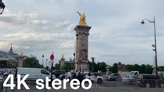 Walking in Paris   From Rue Cler to Grand Palais (Stereo Sounds)