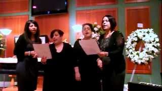 LUGO SISTERS SING AT THEIR FATHER'S FUNERAL