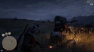 Red Dead Redemption 2_shooting dynamite arrows at mossy