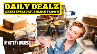 DAILY DEALZ HAUL! OPENING MYSTERY BOXES AND GOING THROUGH THE BINS!