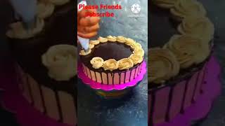 Chocolate Cake Design/Chocolate Cake Decoration/Chocolate Cake Ideas #cake#making#shorts