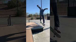 Dude does heelflip noseslide        #skateboarding