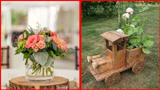 Garden Wooden Centerpieces Design #homedecor