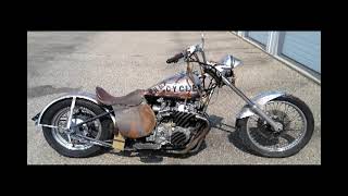 Crazy Rat bike with a horse saddle