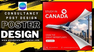 Canva Tutorial Advanced | Graphic Design | Modern Burger Poster Design ⚡ | Canva Tutorial