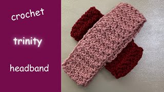 CROCHET TRINITY HEADBAND/LEFT HANDED/ROZE BRADSHAW/CROCHET.CORNER02