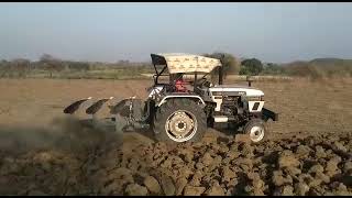 Eicher 380 on 3mb reversible plough better performance